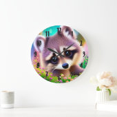 Baby Raccoon Grote Klok (Huis)