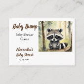 Baby Raccoon Guess Mom's Belly Size Baby Bump Game Informatiekaartje (Achterkant)