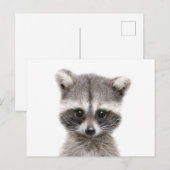baby raccoon hallo. briefkaart (Voorkant / Achterkant)