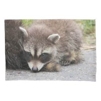Baby Raccoon Kussensloop