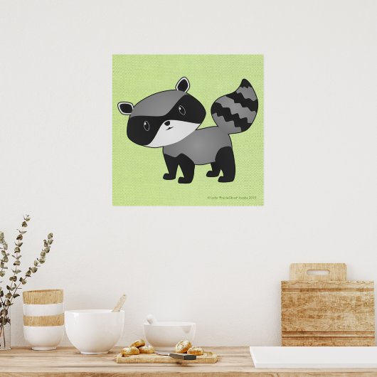 Baby Raccoon Print (Keuken)