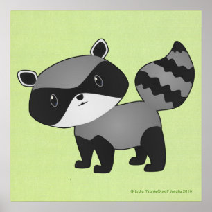 Baby Raccoon Print