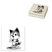 Baby Raccoon Rubberstempel (Gestempeld)