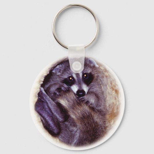 Baby Raccoon Sleutelhanger (Voorkant)