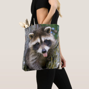 Baby Raccoon Tote Bag