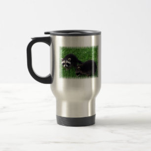 Baby Raccoons Travel Mug Reisbeker