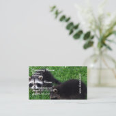 Baby Raccoons Visitekaartjes (Staand voorkant)