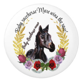 BABY RACEHORSE MARE keramische trek Keramische Knop