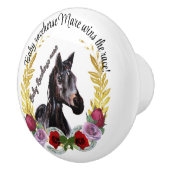 BABY RACEHORSE MARE keramische trek Keramische Knop (Rechts)