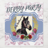 BABY RACEHORSE MARE WINT DE RACE WIJN ETIKET (Enkel label)