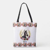 Baby Racehorse Mare wint race Tote Bag (Achterkant)
