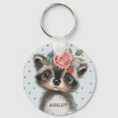 Baby Racoon Sleutelhanger (Voorkant)