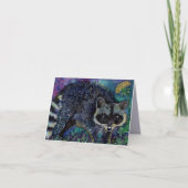 Baby Racoon waterverf kaarten (Voorkant)