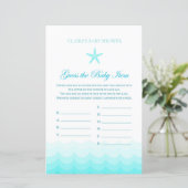 Baby raden - Baby shower spel (Staand voorkant)