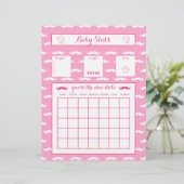 Baby raden de Verschuldigde datum Baby shower game (Staand voorkant)