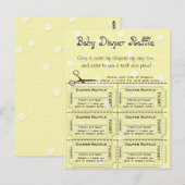 Baby Raffle Tickets Briefkaart (Voorkant / Achterkant)