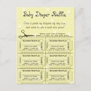 Baby Raffle Tickets Briefkaart