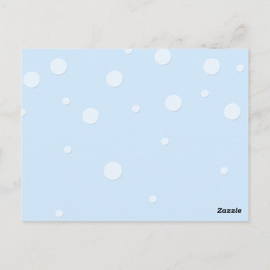 Baby Raffle Tickets Briefkaart (Achterkant)