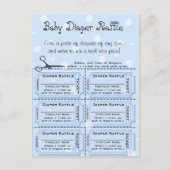 Baby Raffle Tickets Briefkaart (Voorkant)