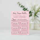 Baby Raffle Tickets Briefkaart (Staand voorkant)