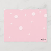 Baby Raffle Tickets Briefkaart (Achterkant)