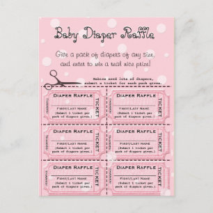 Baby Raffle Tickets Briefkaart
