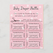 Baby Raffle Tickets Briefkaart (Voorkant)