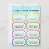 Baby Raffle Tickets Kaart (Achterkant)