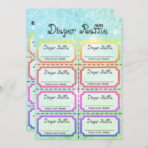 Baby Raffle Tickets Kaart