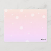 Baby Raffle Tickets Rainbow Briefkaart (Achterkant)