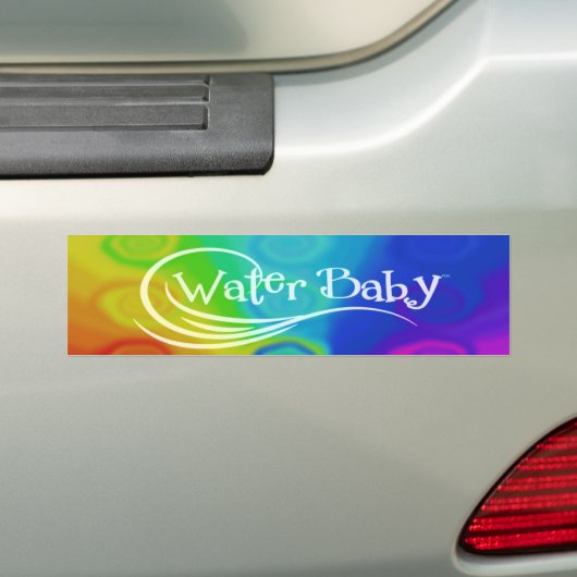 Baby Rainbow Bumpersticker (Op auto)