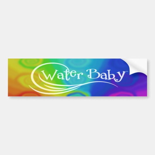 Baby Rainbow Bumpersticker (Voorkant)