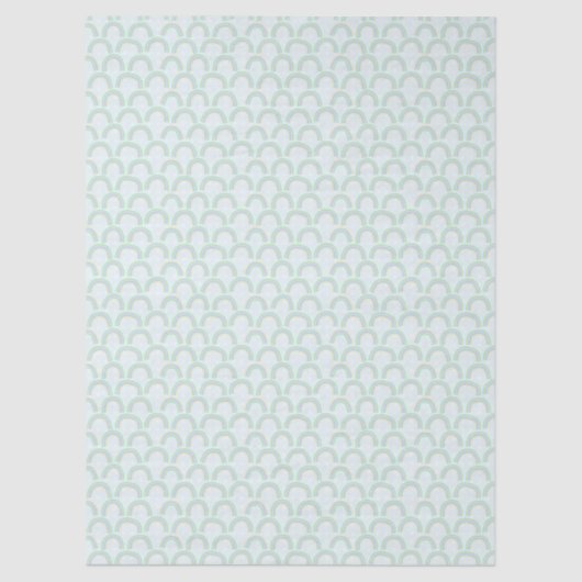 Baby Rainbow Pastel Blue Tissuepapier (Voorkant)
