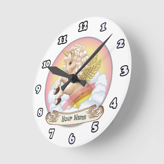 Baby Rainbow Unicorn klok (Hoek)