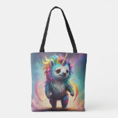 Baby Rainbow Unicorn Sloth, Tote Bag (Achterkant)