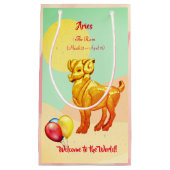 Baby Ram Aries Zodiac (21-4 april 19) Klein Cadeauzakje (Voorkant)