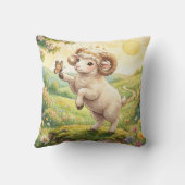Baby Ram Sterrenbeeld Kinderkamer Kids Kussen (Achterkant)