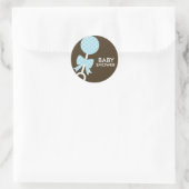Baby rammelaar douche envelop afdichtingen ronde sticker (Tas)