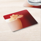 Baby Rat Kartonnen Onderzetters (Schuin)