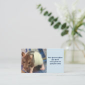 Baby rat visitekaartje (Staand voorkant)