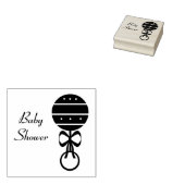 Baby Rattle Art Stamp Rubberstempel (Gestempeld)