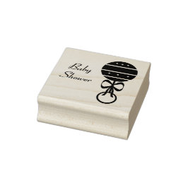 Baby Rattle Art Stamp Rubberstempel