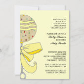 Baby Rattle Baby shower Uitnodiging (Voorkant)