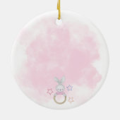 Baby Rattle Baby's eerste kerstdag Keramisch Ornament (Achterkant)