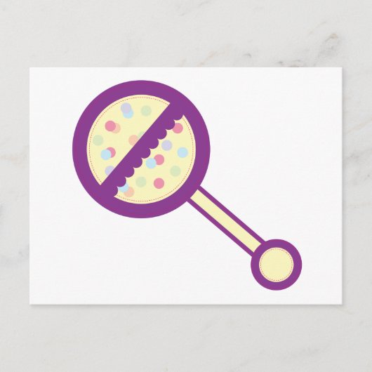 Baby Rattle Briefkaart (Voorkant)