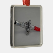 Baby rattle, koloniale periode, c.1770 metalen ornament (Rechts)