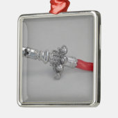 Baby rattle, koloniale periode, c.1770 metalen ornament (Links)
