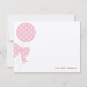 Baby Rattle Shower Hartelijk dank Notitiekaartje (Voorkant)