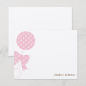 Baby Rattle Shower Hartelijk dank Notitiekaartje (Voorkant / Achterkant)