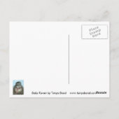 Baby Raven Briefkaart (Achterkant)